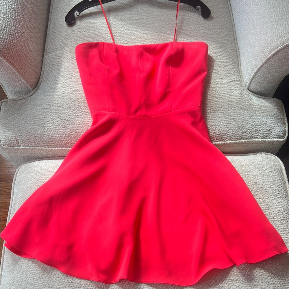 Amanda Uprichard Vibrant Pink Mini Dress